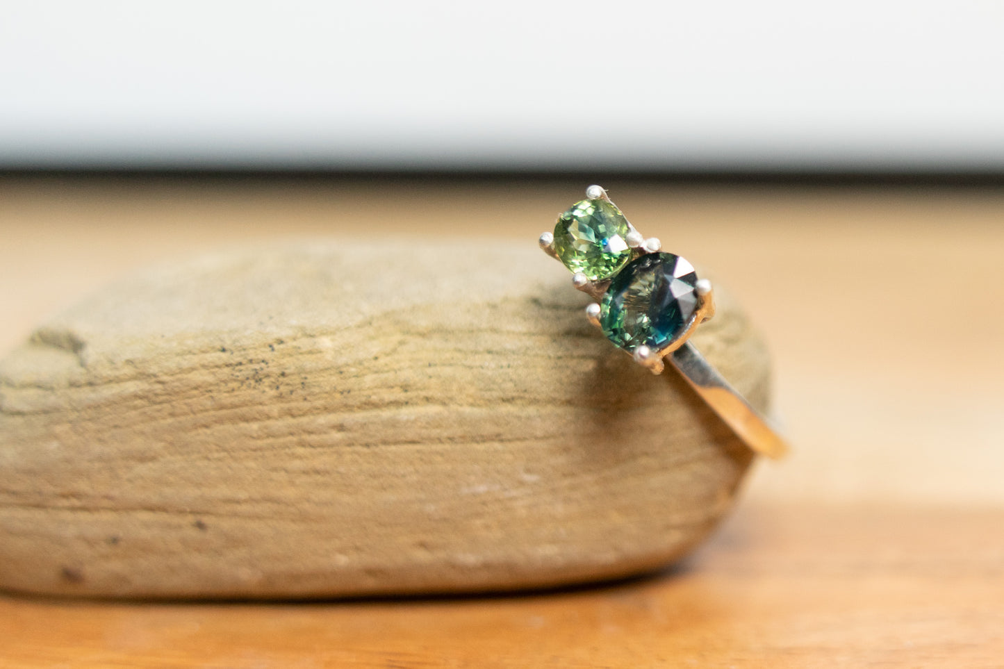 Toi et Moi Sapphire Ring - Size 7.75