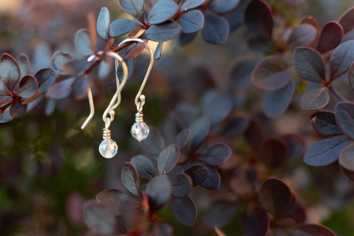 Aura Quartz drop earrings