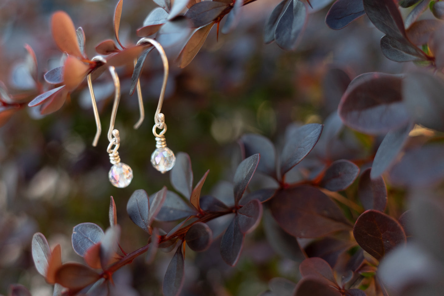 Aura Quartz drop earrings