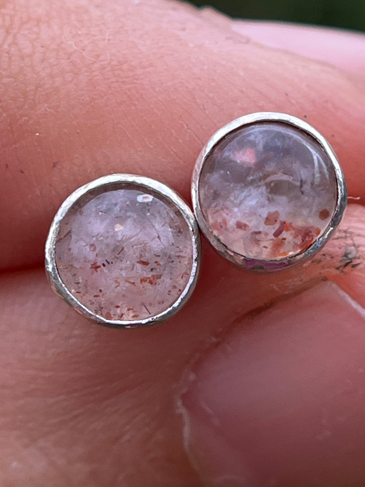 Pendientes de cuarzo rutilado