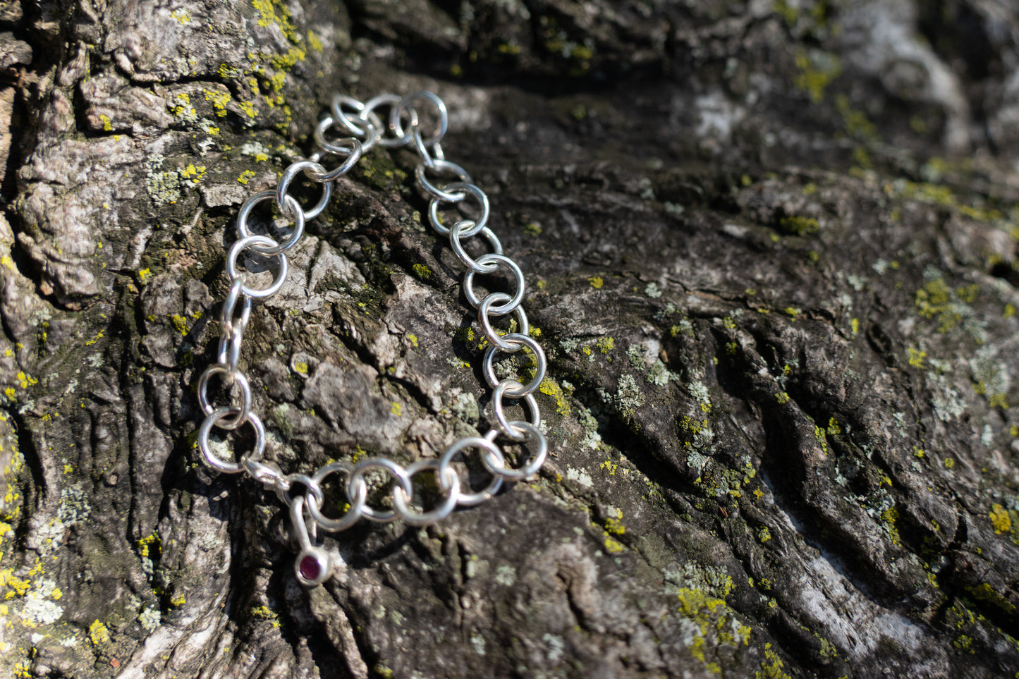 Charm bracelet in sterling silver