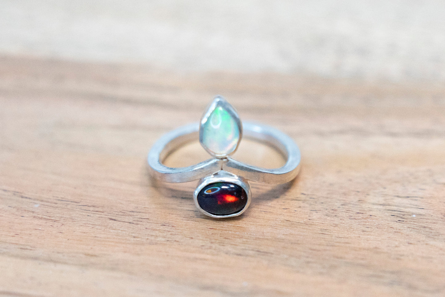 Opal Tiara Ring - Size 6