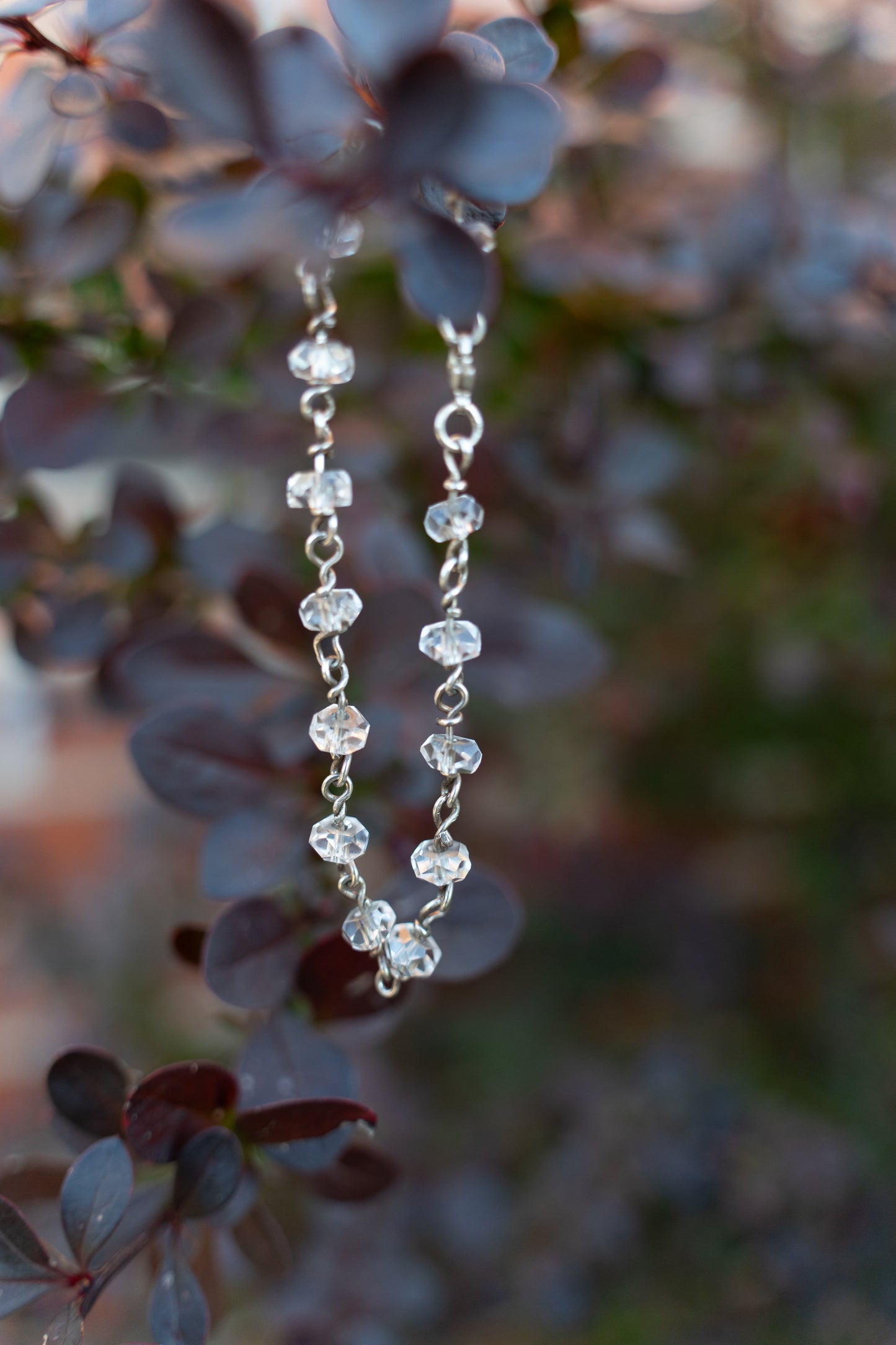 Faceted Clear Quartz Bracelet