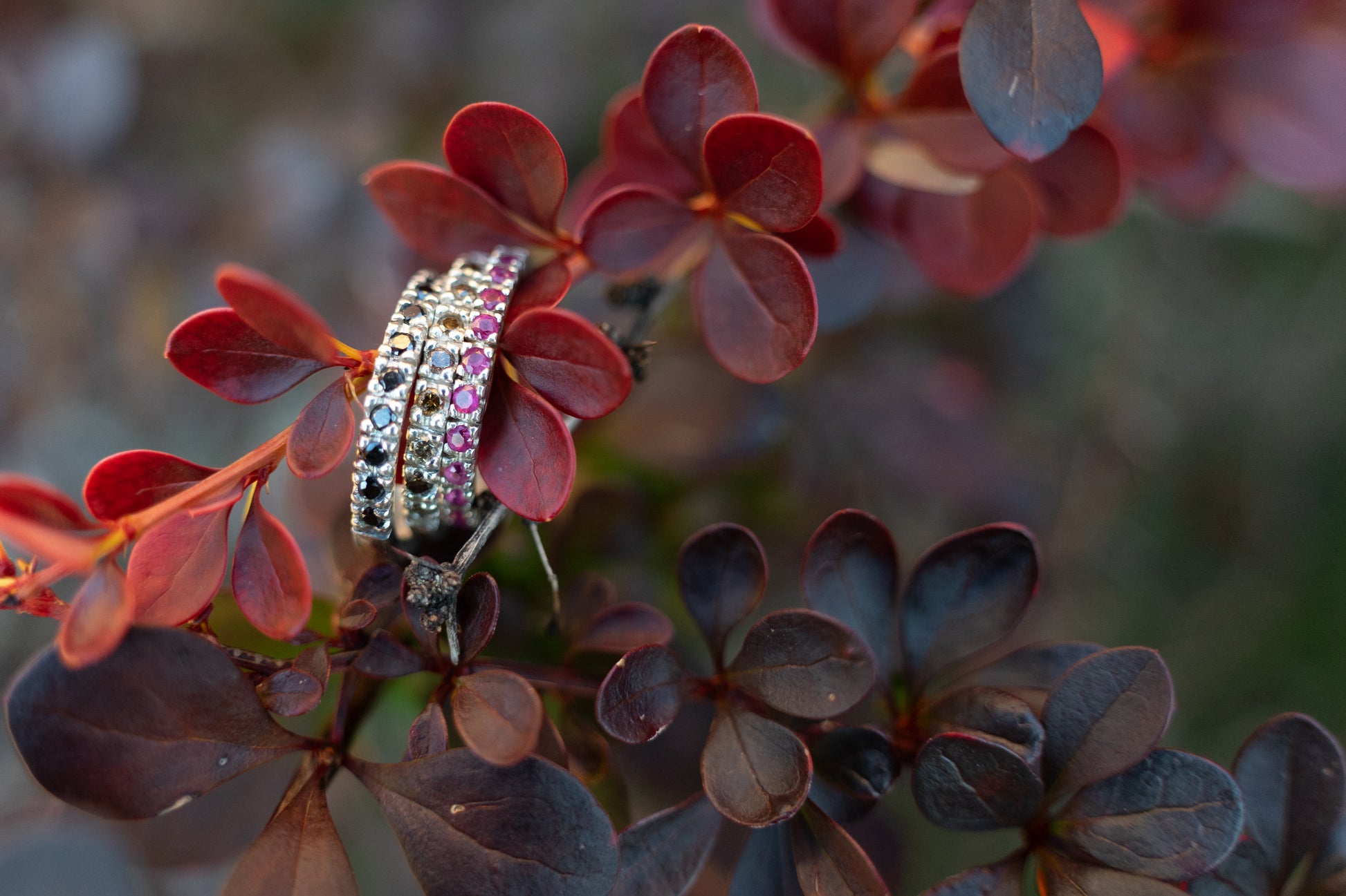 Birthstone pave ring