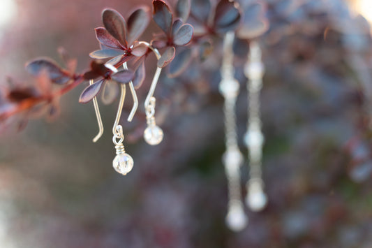 Aura Quartz drop earrings