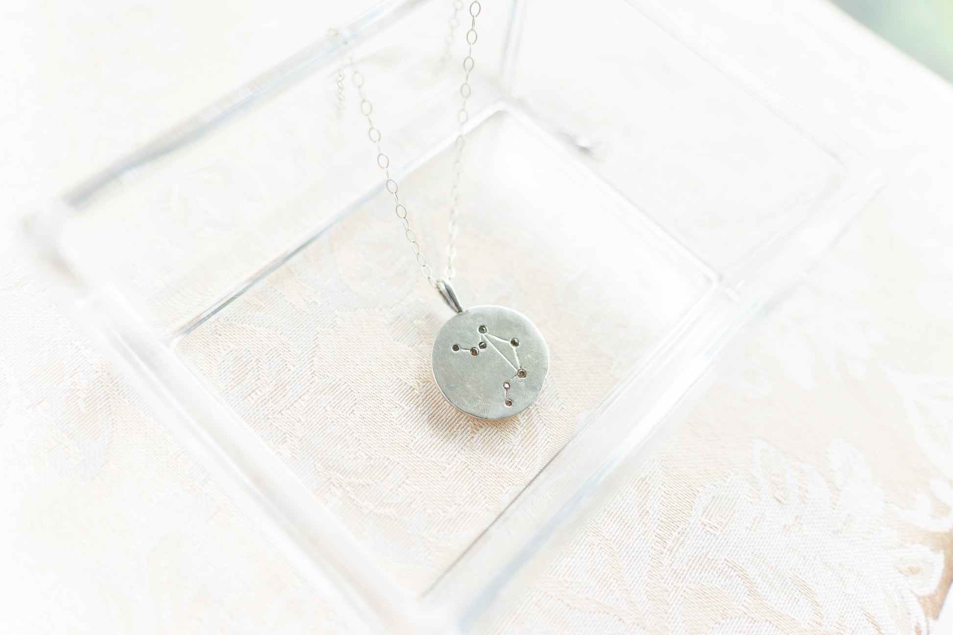 Coin constellation pendant 