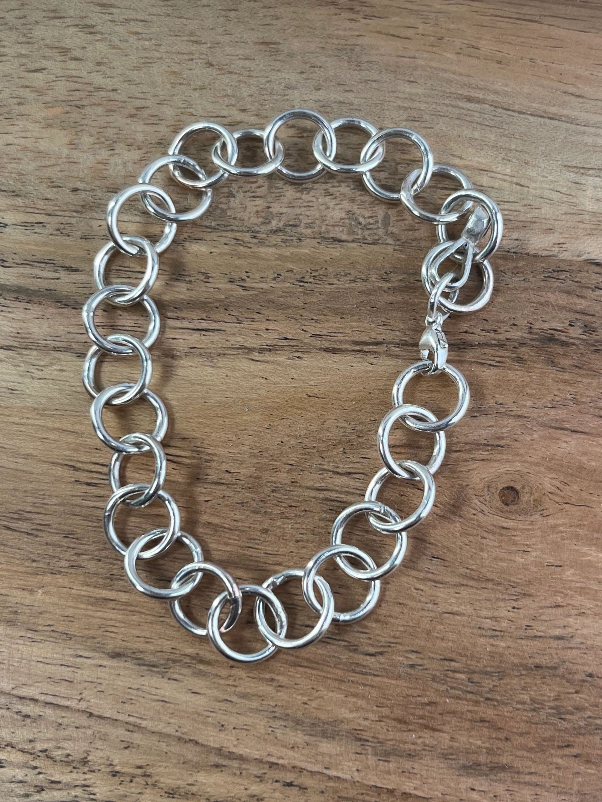 Charm bracelet in sterling silver