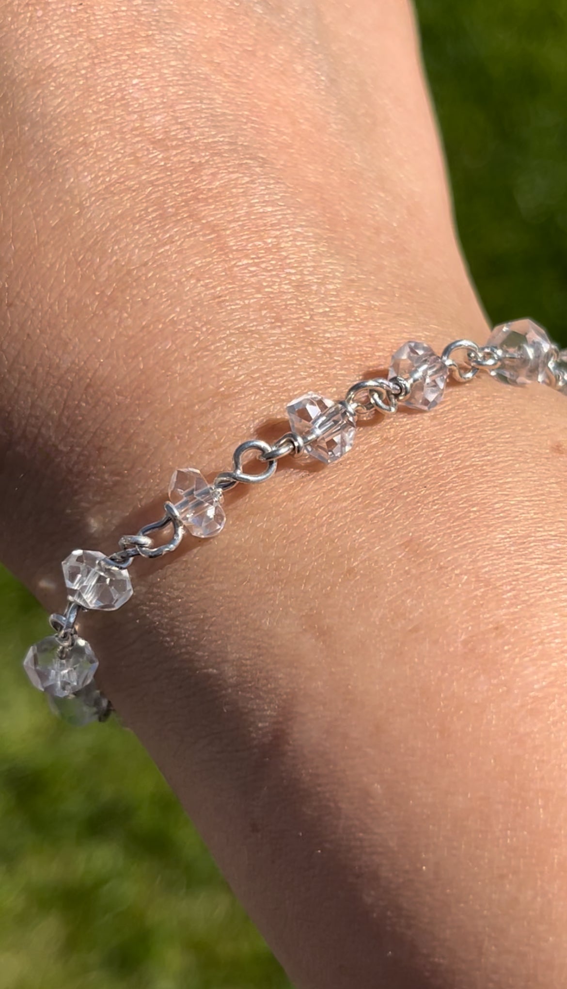 Clear quartz bracelet 