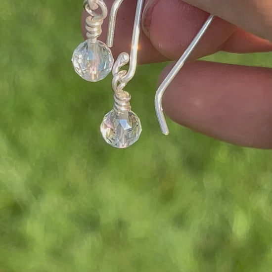 Aura Quartz drop earrings